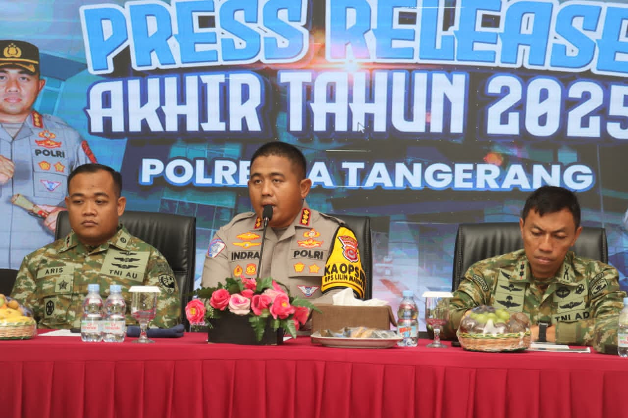 Rilis Akhir Tahun 2025 Polresta Tangerang: Angka Kriminalitas Turun 16,6 Persen
